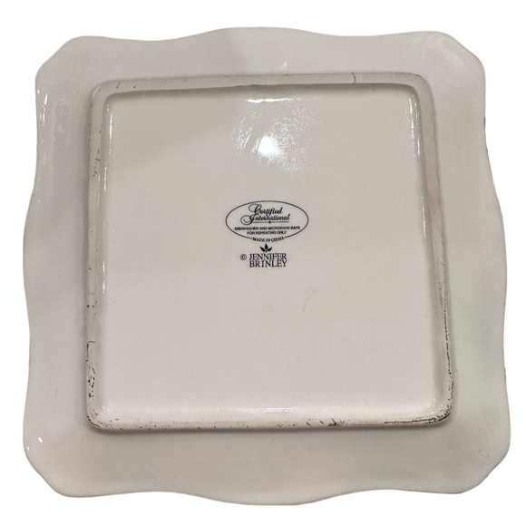 Certified International Jennifer Brinley Plate with Flowers and Bird - Picture 2 of 3